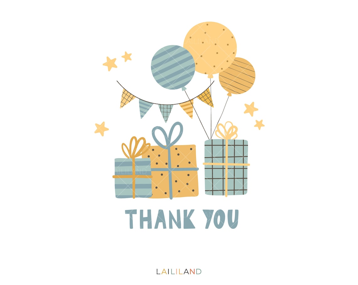 Birthday Party Boy Clip Art Birthday Party Clipart Birthday - Etsy