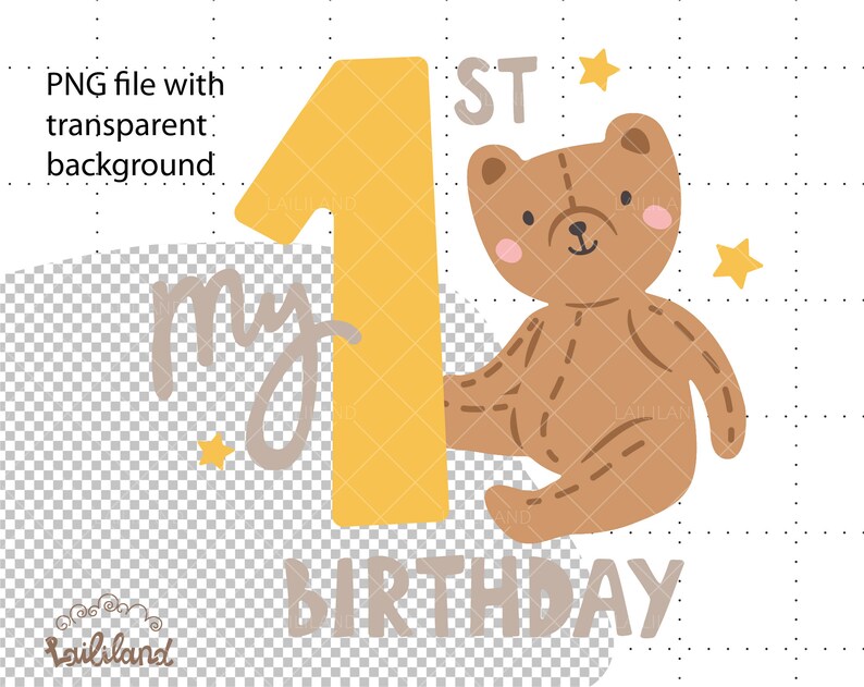 1st Birthday Bear Svg Teddy Bear Svg 1st Birthday Svg 1st - Etsy