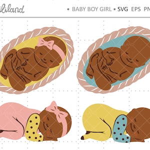 African american baby svg, newborn svg, baby svg files, baby girl svg, baby boy svg, svg cut file, baby svg, Personal and Commercial use 008