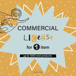 Commercial license for one product by Laililand 035