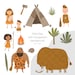 Stone Age Clipart Prehistoric Era Clip Art Ice Age Family - Etsy