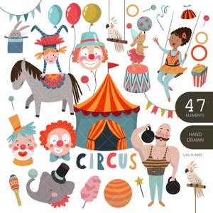 Circus clipart, circus tent, circus vector clipart, circus elephant, circus png, digital download, Personal and Commercial use 038