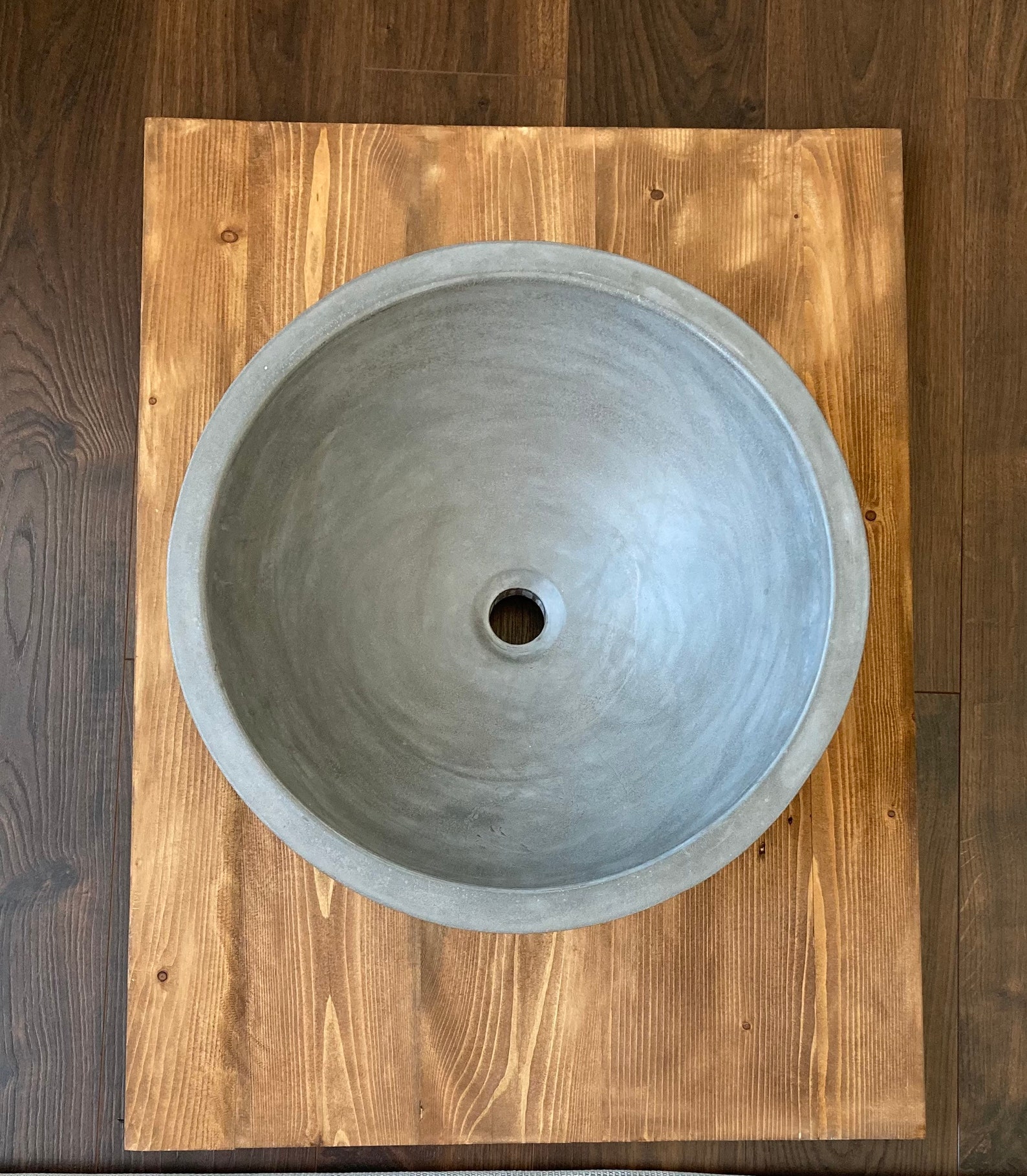 Round Concrete Vessel Sink Etsy