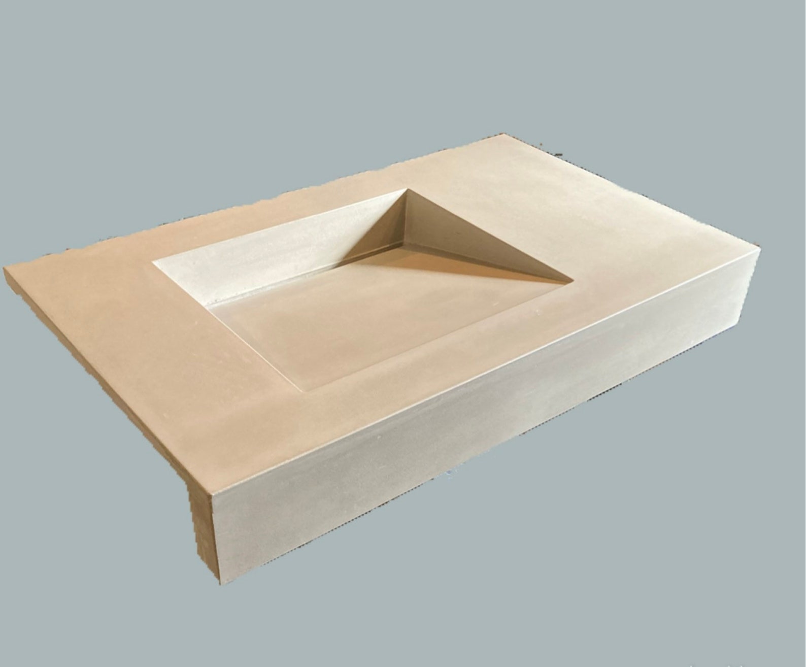 Floating Concrete Sink Vanity Custom Sizes Available Etsy