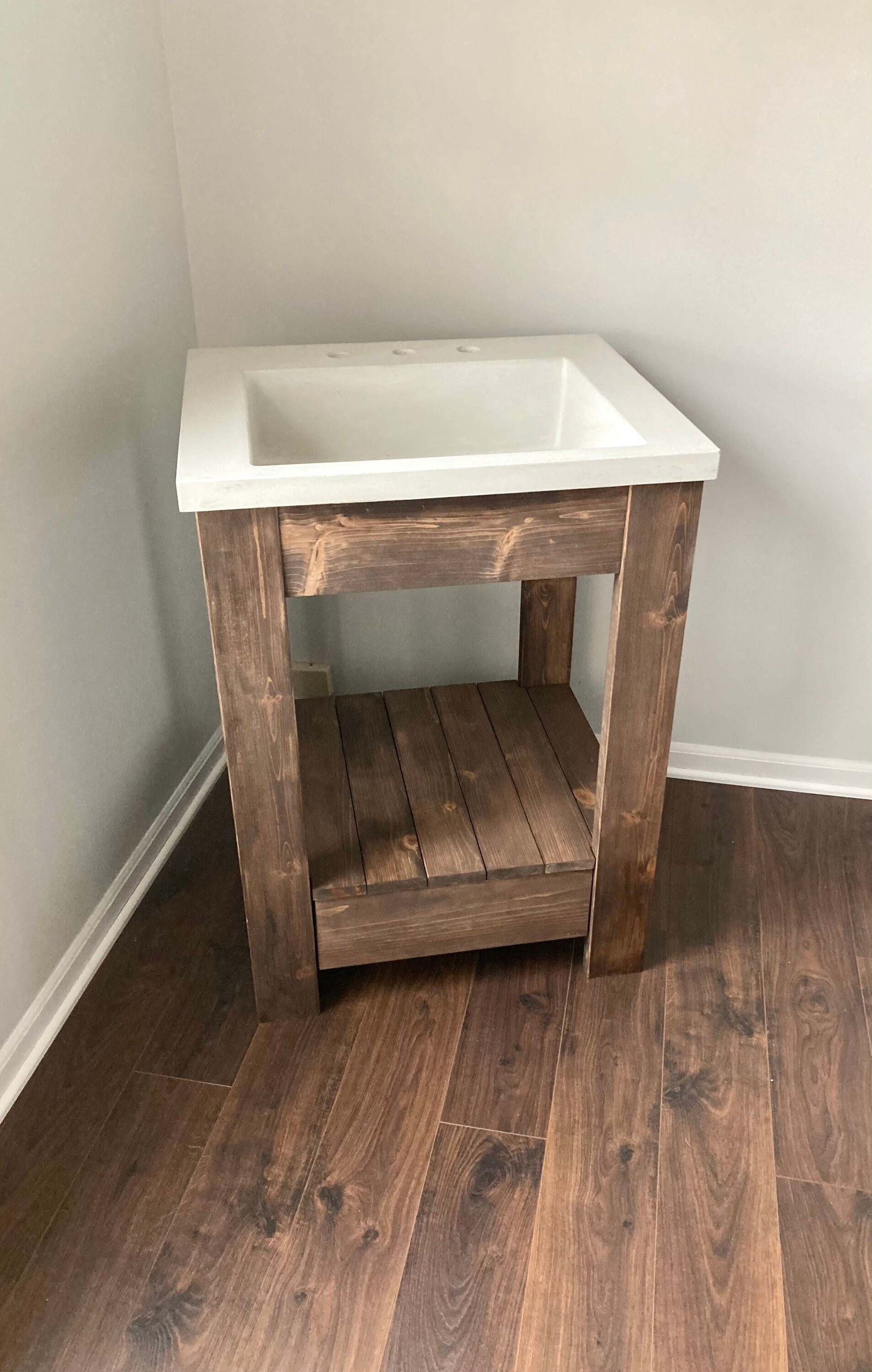 Tocador de baño personalizado y parte superior del fregadero | Etsy