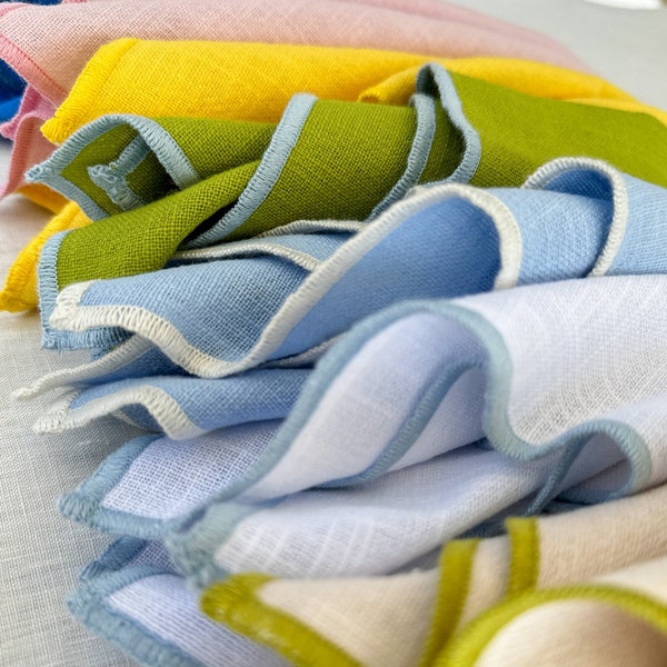 Cotton napkin set of 2 or 4, dinner napkins bulk, tailored cloth napkins, table and kitchen linens, wedding napkins, home gift ideas