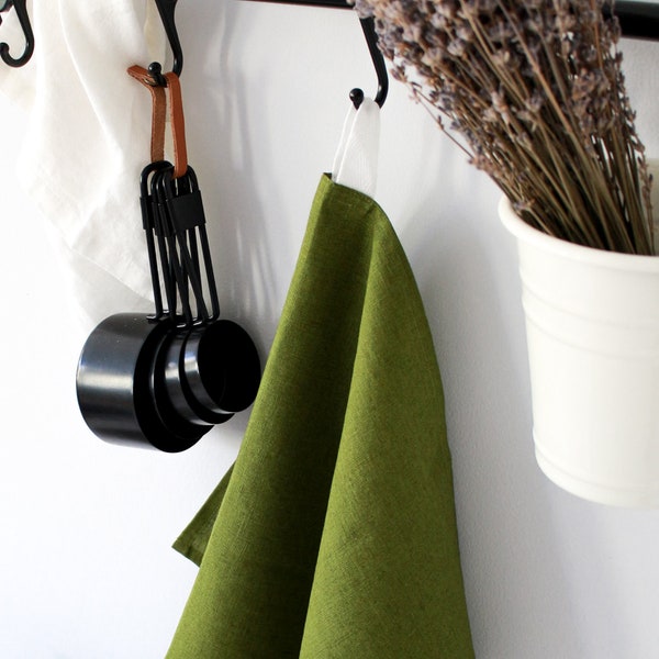 Green Kitchen Towels Etsy