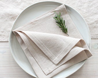 Bulk Linen Napkin, Washed Soft Natural Linen Napkin, Dinner Napkin, Linen Tea Napkin, Cloth Napkins, Bulk Wedding Napkins, Housewarming Gift