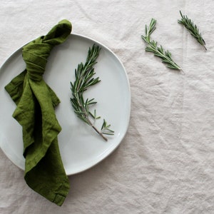 Linen Napkin, Forest Green Dinner Napkin, Christmas Gift, Tea Napkin, Bulk Linen Napkins, Wedding Napkin Bulk, Table Decor, Napkin Set