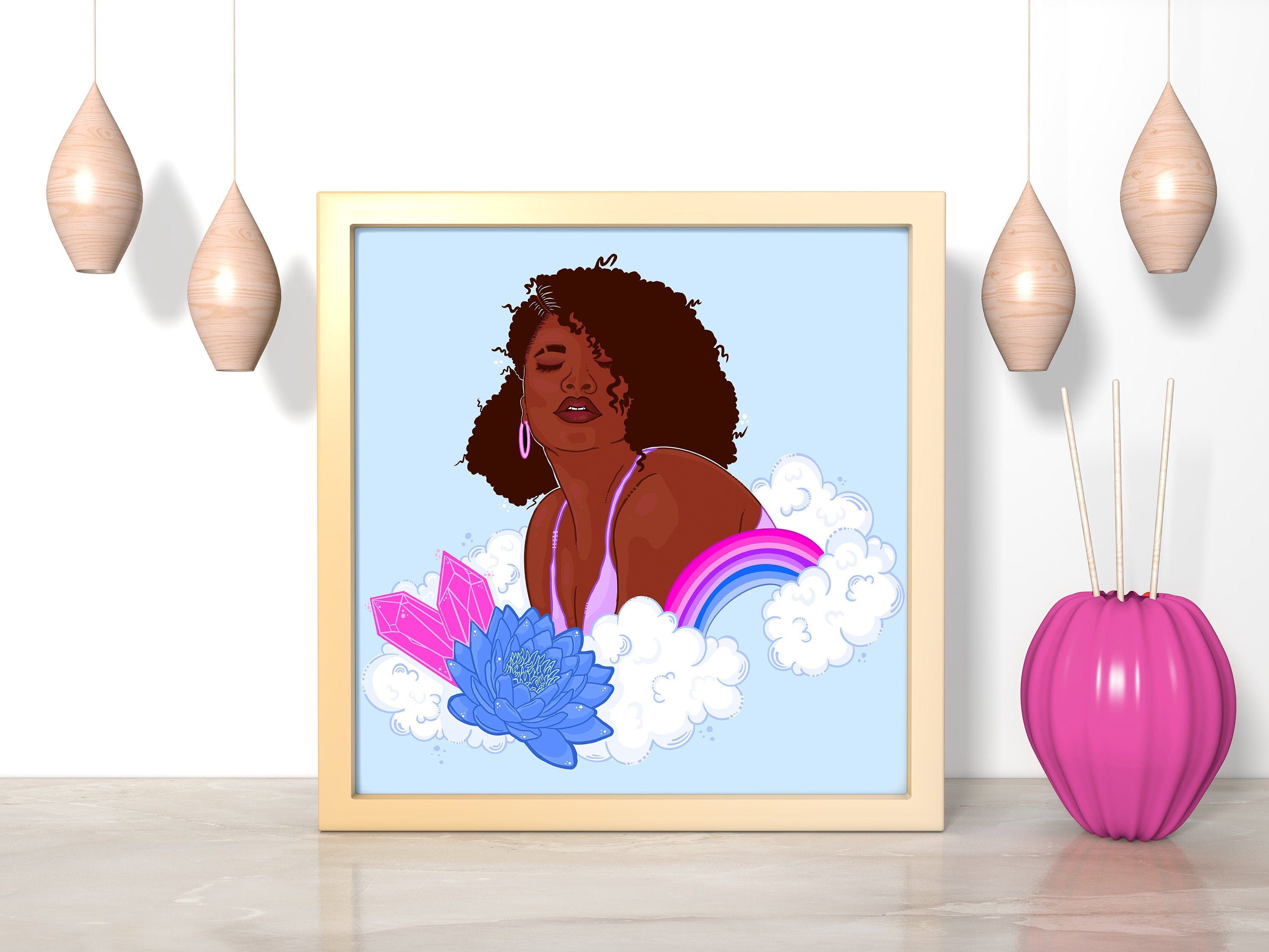 Bisexual Pride Art Print Pride Month Poster LGBTQ Wall | Etsy