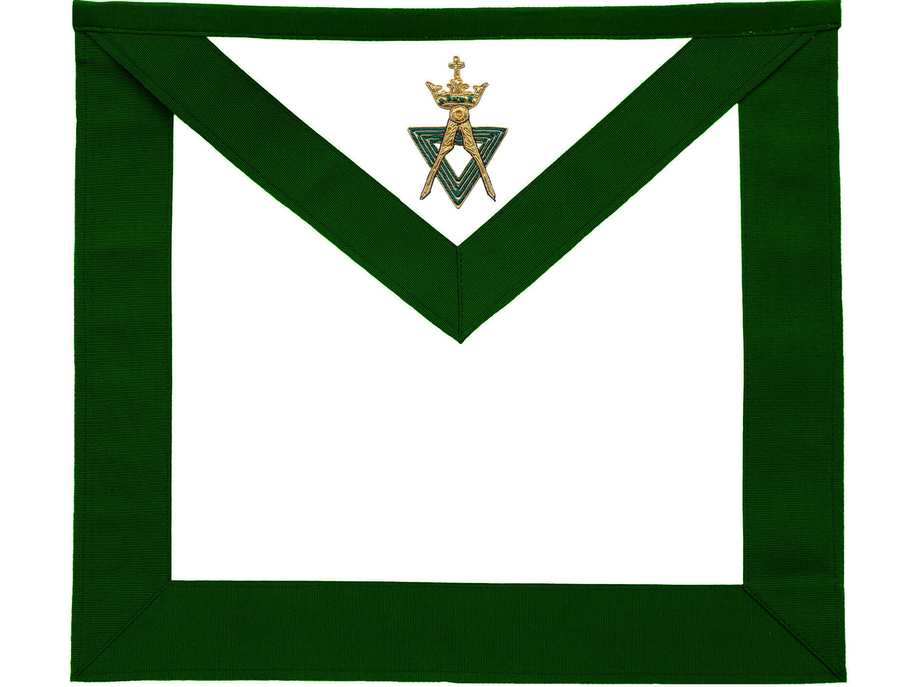 Hand embroidered allied masonic degree AMD member apron
