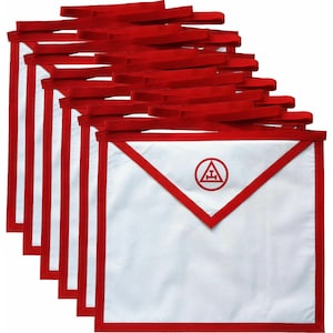 Masonic Royal Arch Duck Cloth Printed Member Aprons - Pack Of 6