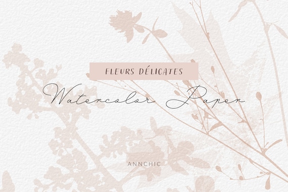 Floral digital paper, watercolor paper, botanical digital paper, beige paper, watercolor texture, neutral paper, floral background, neutral