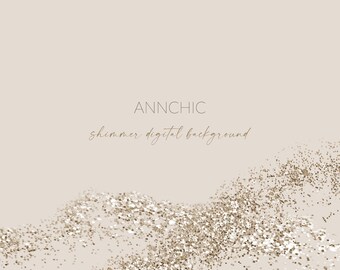 May include: A digital background with a shimmery gold glitter texture. The text "ANNCHIC shimmer digital background" is at the top of the image.