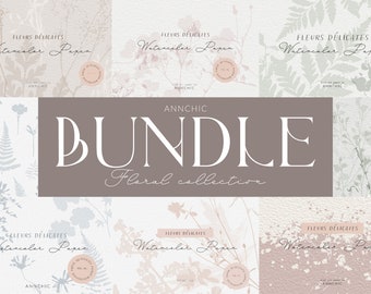 Scrapbooking digital Bundle, Wildblumen Handwerk Papier, bedruckbares Papier, Decoupage, Planer, Junk Journal jpg, bedruckbares Papier