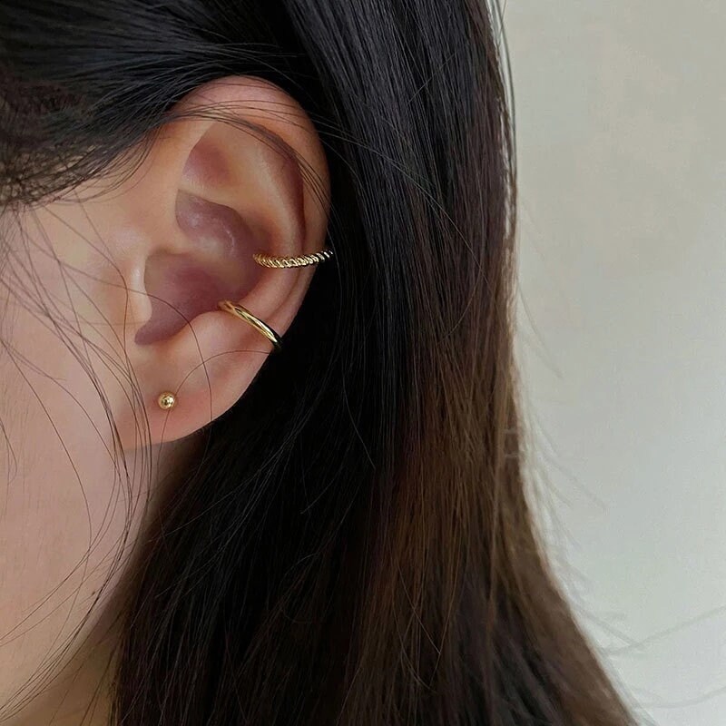 Ear Cuffs Set of 3 Ear Cuff No Piercing Gold Ear Cuffs Etsy Canada