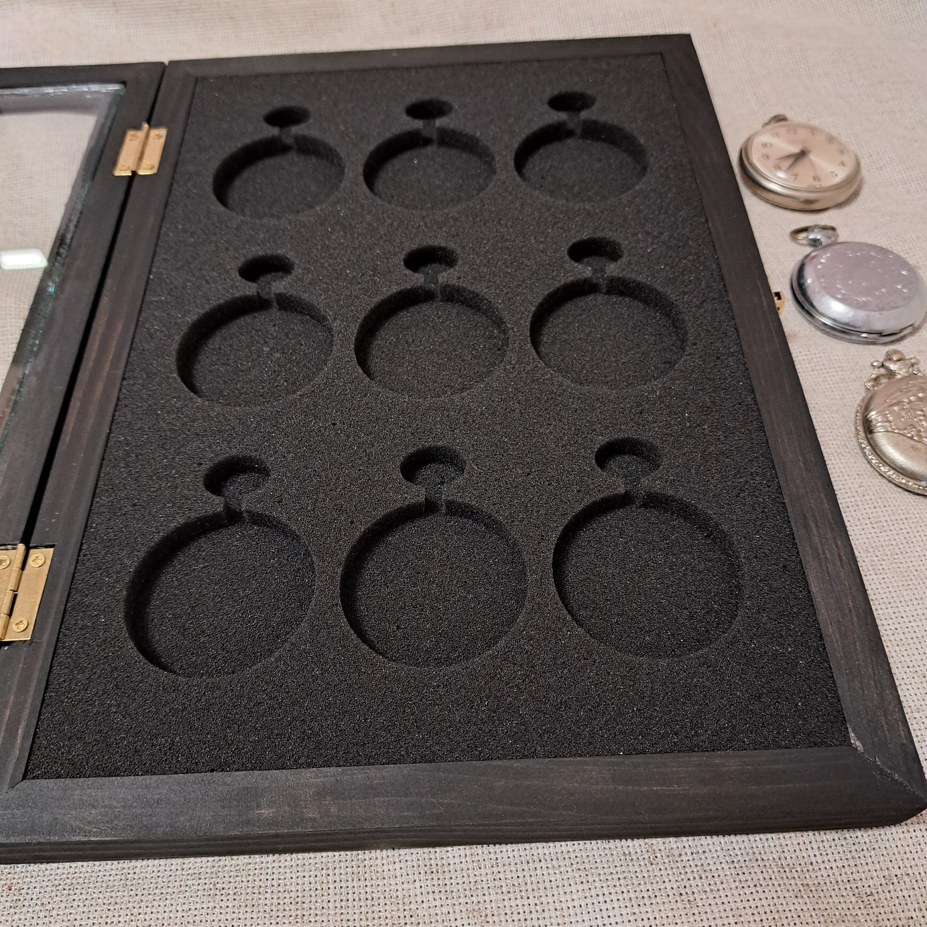 Watch Display Case, Pocket Watch, Watch Box, Watch Stand, Wallmounted