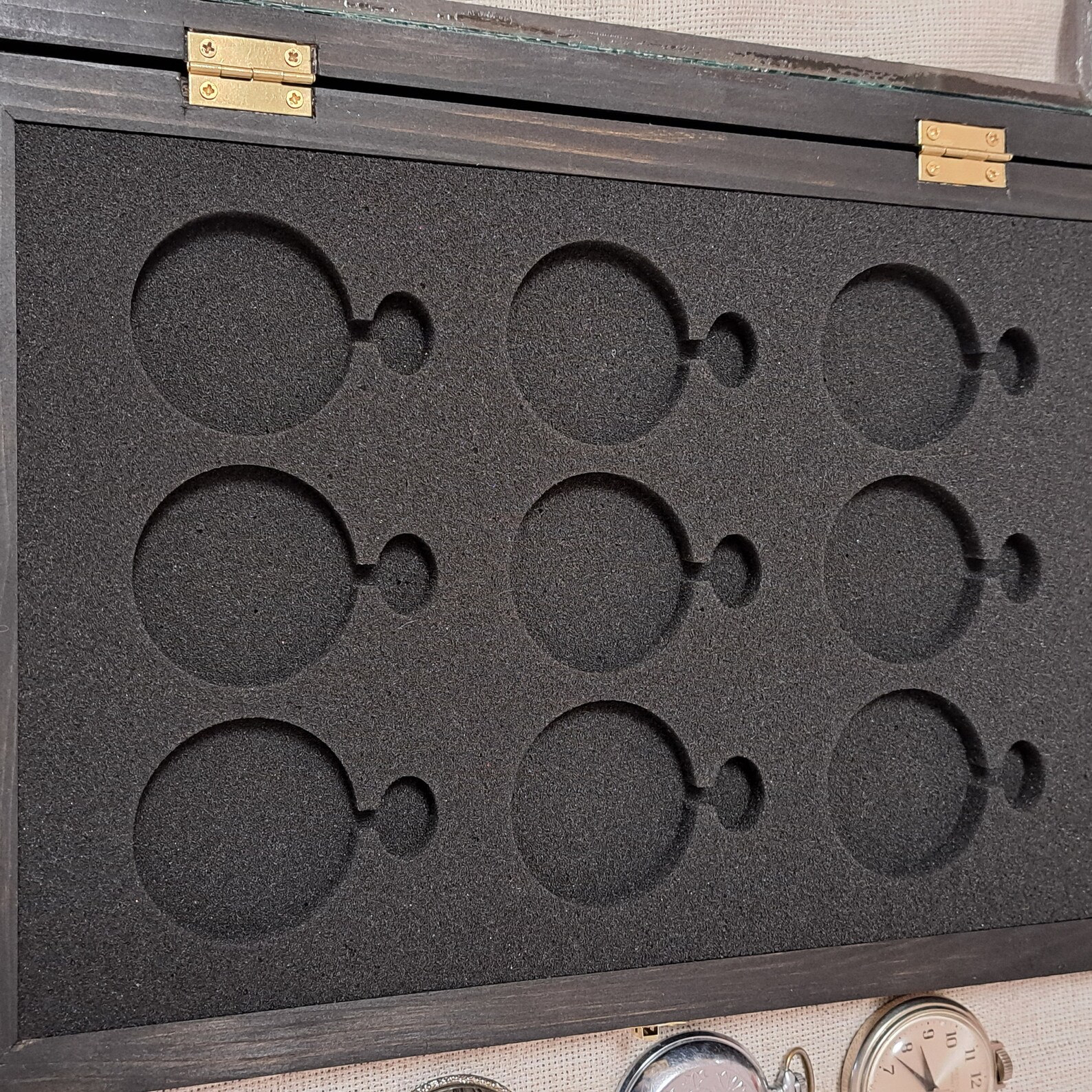 Watch Display Case, Pocket Watch, Watch Box, Watch Stand, Wallmounted