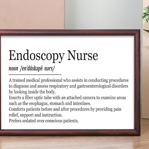 Endoscopy Nurse Definition Digital Download Art Print Thank Etsy