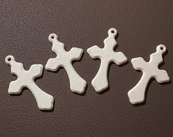 3D Printed White Crosses, Religious Favors, Communion, Baptism