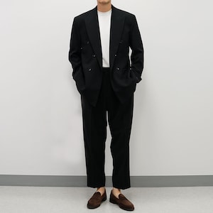 Classic 2-Piece Men's Basic Oversized Double Breasted Suit Jacket and Pants Set in Black/Double Breasted Blazer and Pants 2 piece Suits