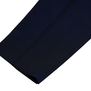 Basic Overfit Men's Suit Pants in Navy Color / Dress Pleat Semi-Balloon Fit Tailored Trousers image 8