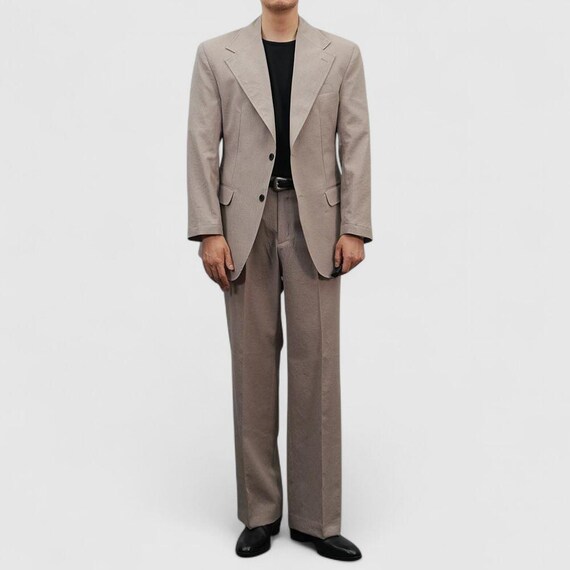 Pantalones de verano beige semi acampanados: pantalones ligeros de