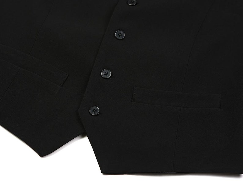 Classic Fit Suit Mens Side Vent 6 Button Vest Classic Fit  Suit
