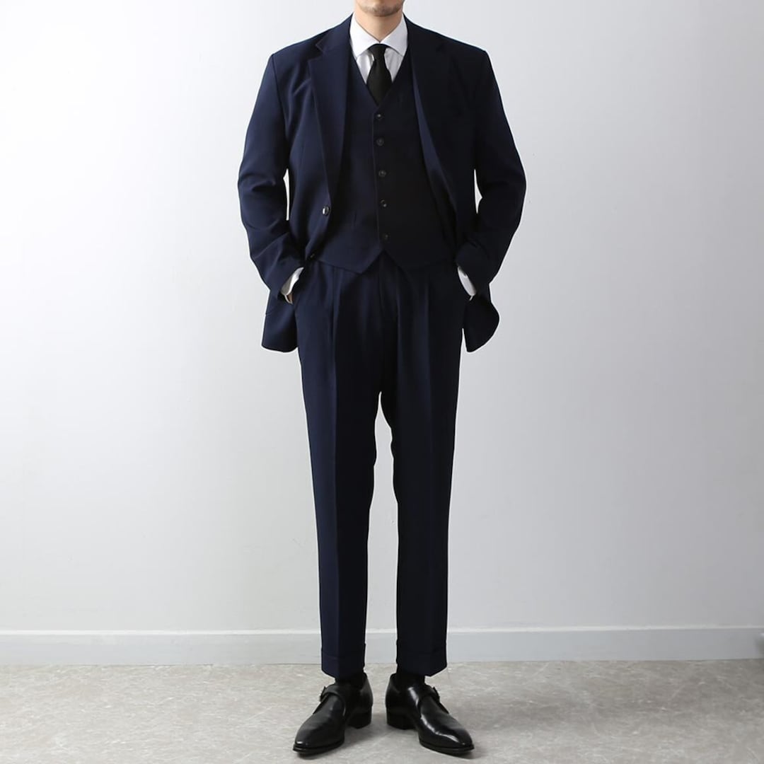 Classic Fit 3-piece Men's Basic Single Suit Jacket, Vest and Pant Set ...