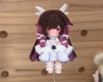 Gehaakt pdf-patroon: 'Columbina' Chibi Amigurumi