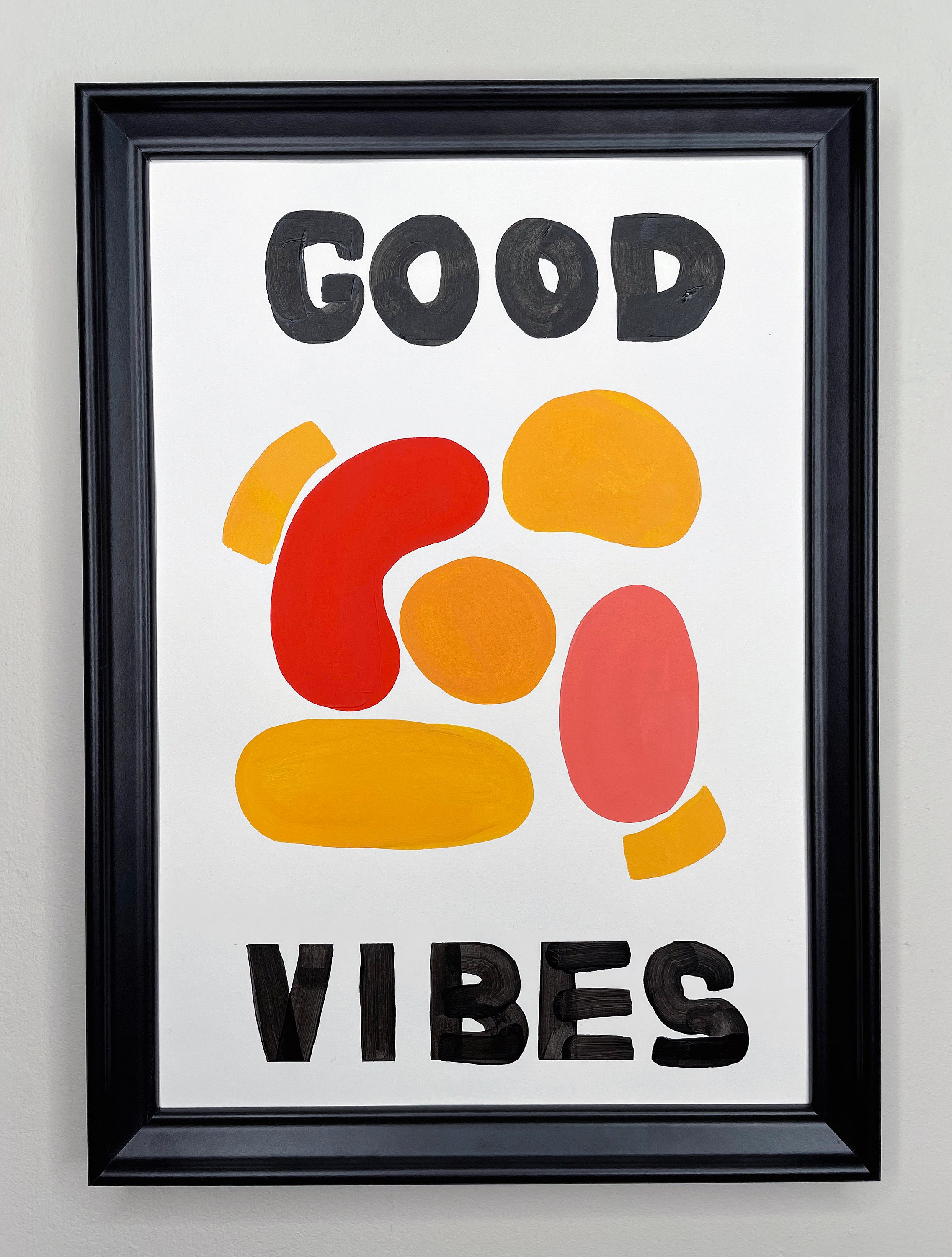 Good Vibes Original Acrylic Painting Etsy