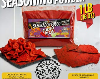 Fuego Seasoning – Extra Spicy Snack Flavor (1 LB) Sazonador Fuego