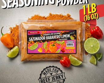 Habanero Seasoning Powder 1 LB – Spicy Chili Blend for Corn, Snacks, Jerky & Popcorn