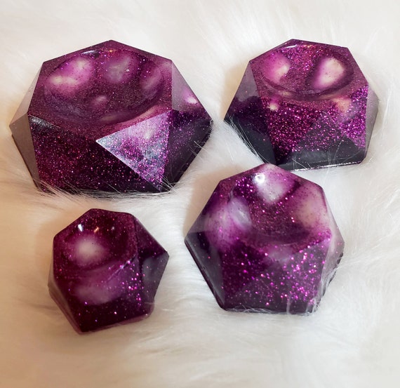 Resin Hexagon Sphere Holder: Decorative Crystal Ball Stand