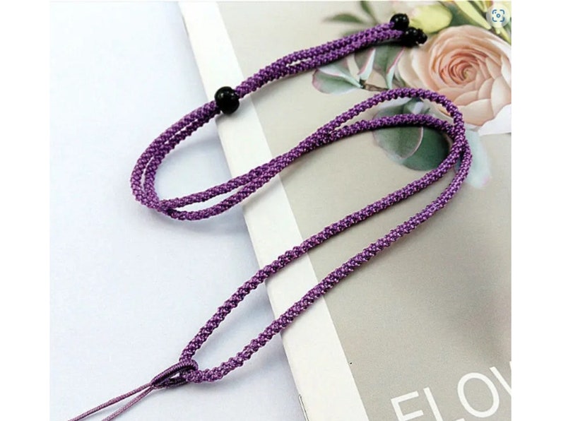 light Purple Chinese Knot Nylon Cord Rope Necklace for Pendants-Charms 2mm Adjustable length Premium Cord - Pick your Color!