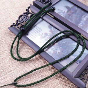 Army Green Chinese Knot Nylon Cord Rope Necklace for Pendants-Charms 2mm Adjustable length Premium Cord - Pick your Color!