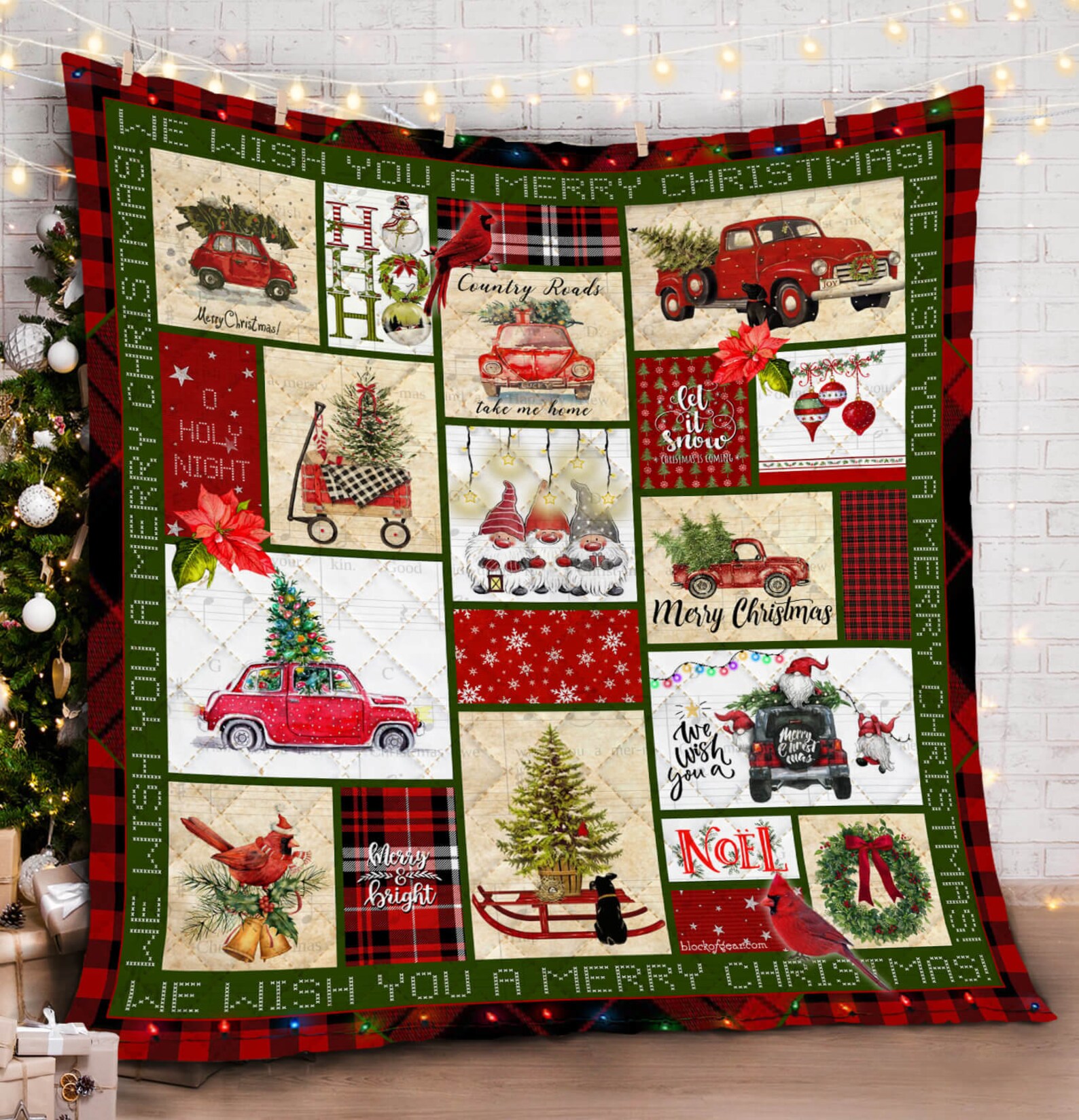 Merry Christmas BlanketChristmas Blanket QuiltChristmas Xmas Etsy