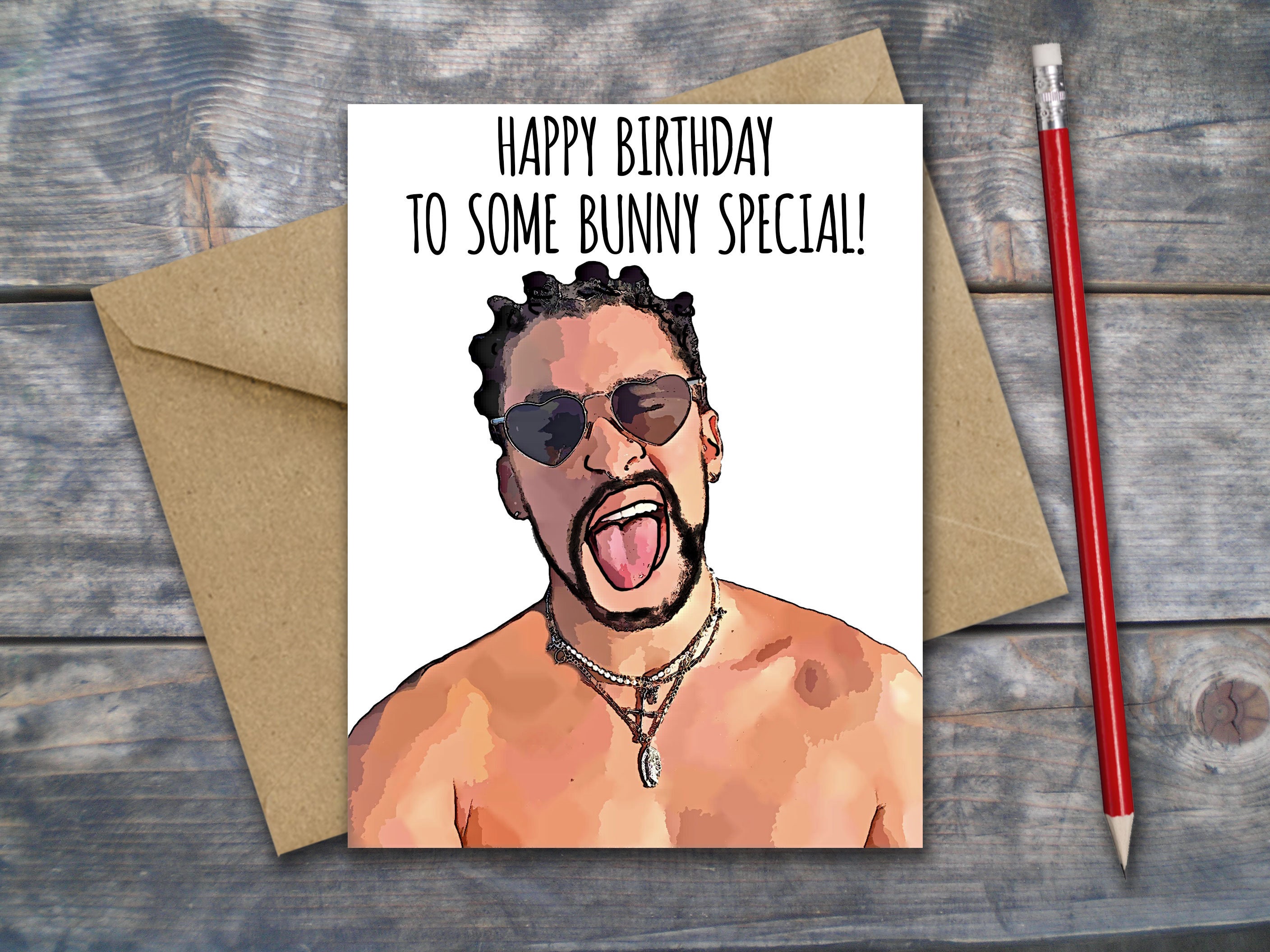 Bad Bunny Happy Birthday to Some Bunny Special Funny Birthday - Etsy
