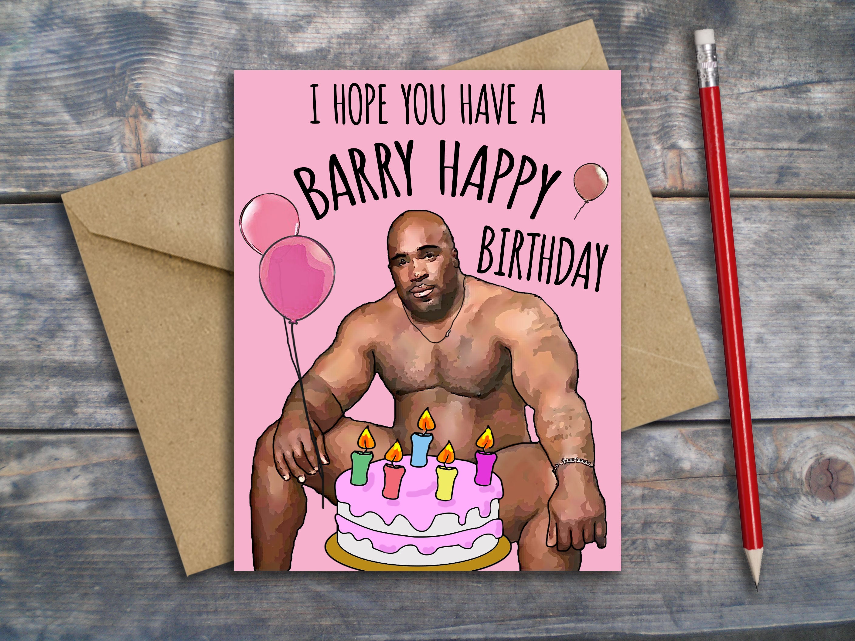 Paper & Party Supplies Baby Shower Card Barry Woods Celebration Card ...