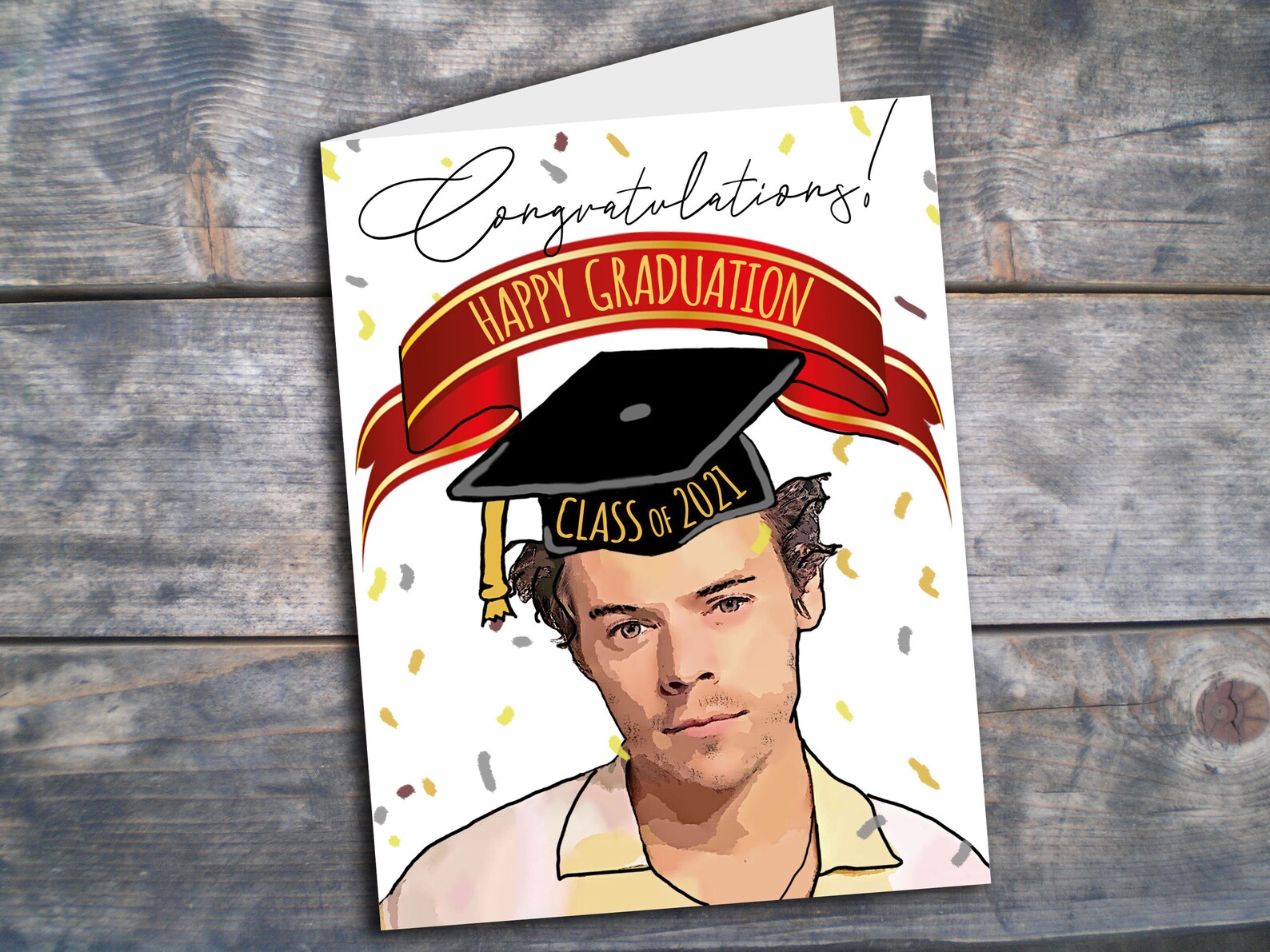 Harry Styles Graduation Card Harry Card Graduation Card | Etsy