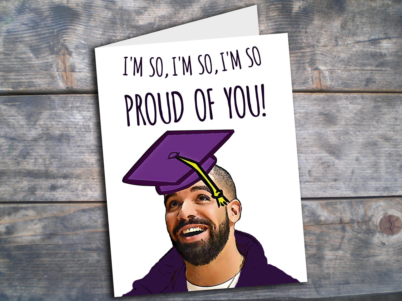 Drake Graduation Card Drake Card Printable Drizzy Graduation Etsy