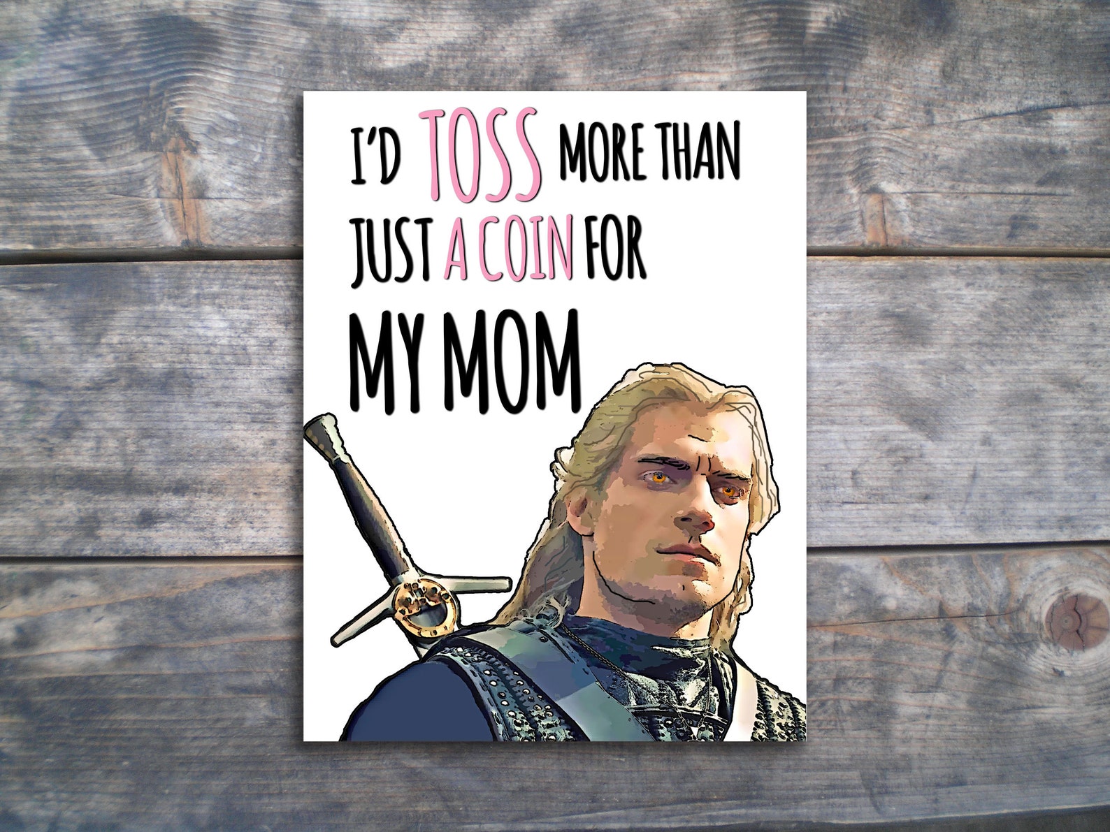 The Witcher Mothers Day Card Funny Geralt Mother's Day | Etsy