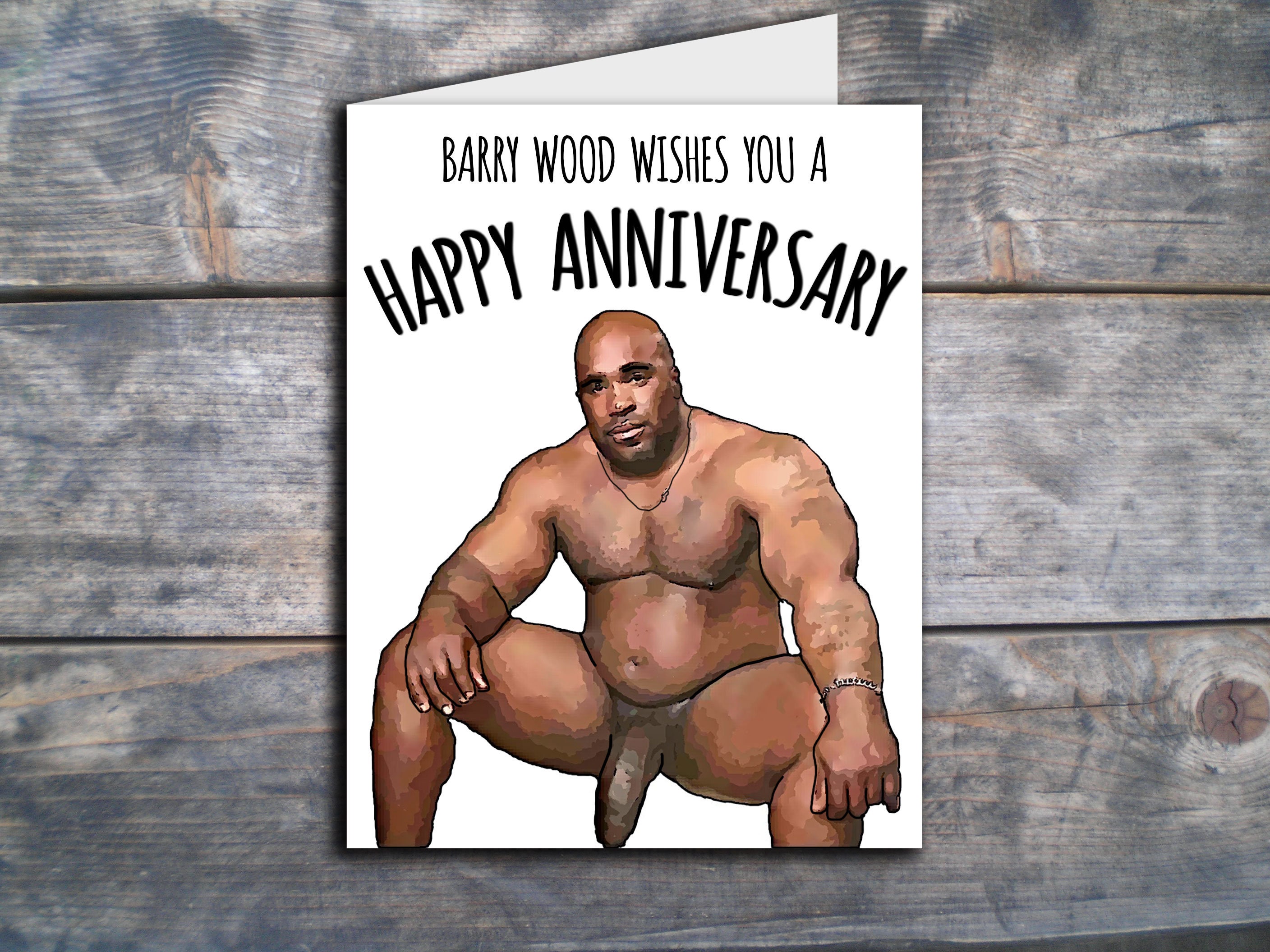 Mature NSFW Barry Wood Card Printable Happy Anniversary Card - Etsy UK