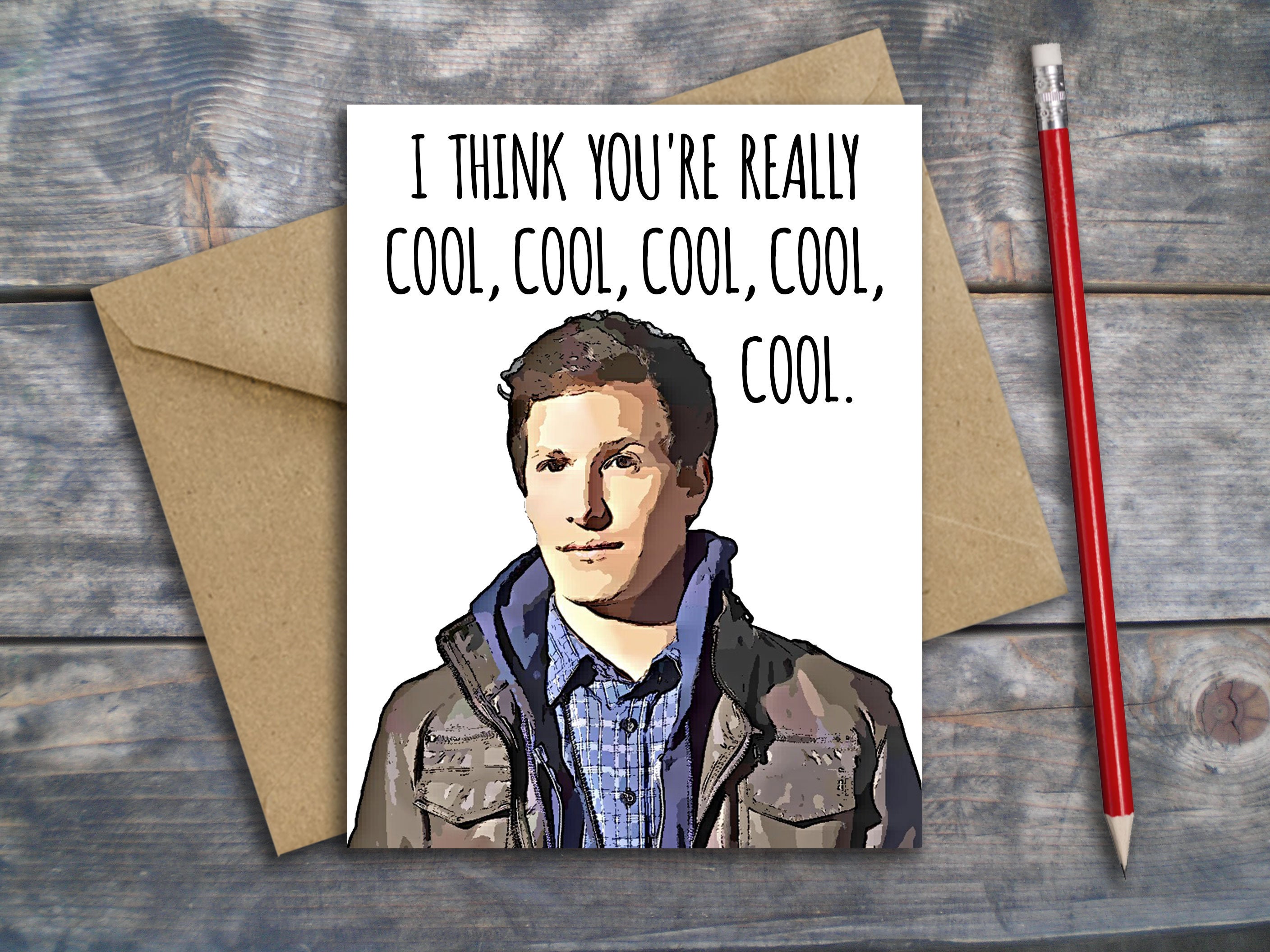 Brooklyn 99 Funny Romantic Card Jake Peralta Cool Cool Cool Etsy Brooklyn 99 Funny Romantic Card Jake Peralta Cool Cool Cool Etsy
