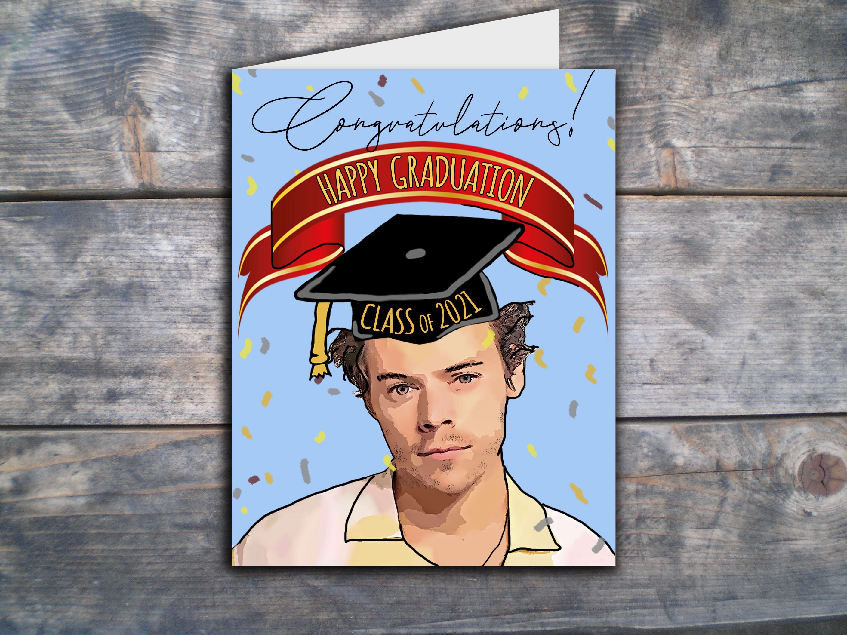 Harry Styles Graduation Card Harry Card Graduation Card | Etsy