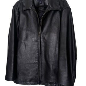 Vintage Gap Leather Jacket Mens - Etsy