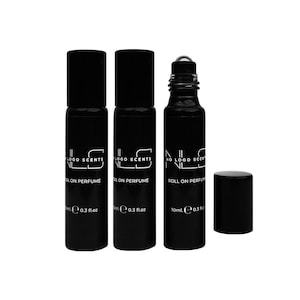 Women&#39;s Roll On Perfume 10ml- Oil Based ALCOHOL FREE- Long Lasting - Designer Scents - Hand Poured in UK - Cruelty-Free, Vegan Friendly