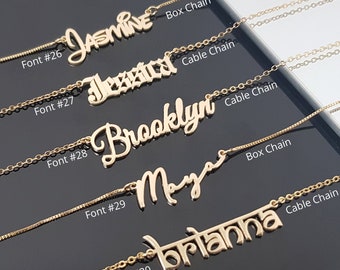 Custom Name Plate Necklace, Personalized Namepalte, Nickname Necklace, Name Plate Jewelry, Name Charm Nameplate, Womens Day Gift