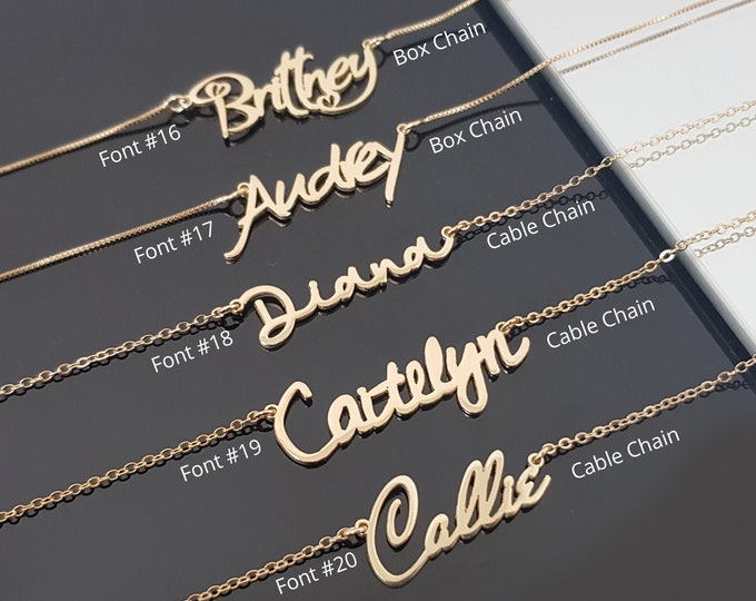 Custom Name Necklace, Personalized Name Necklace, Customize Any Name/Word, Perfect Gift for Her, Personalized jewelry, Personalized Gift