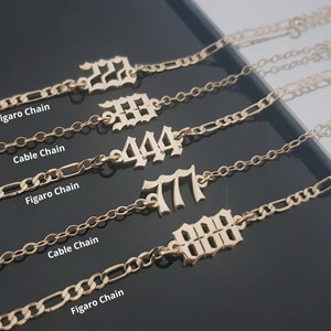 Angel Numbers Bracelet/Anklet, Angel Numbers, Angel Number Bracelet Personalized, Lucky Number Bracelet/Anklet, Angel Number Pendant